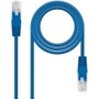Nanocable Cable de Red RJ45 CAT.6 UTP AWG24, Azul, 0,5 m